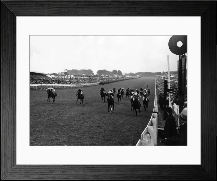 Framed Print : Lavandin with W R Johnstone winning Derby 1956 Framed Print : Lavandin with W R Johnstone winning Derby 1956