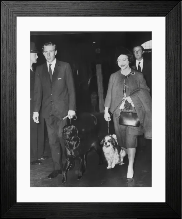 Framed Print : Princess Margaret and Husband Lord Snowdon arrive at King