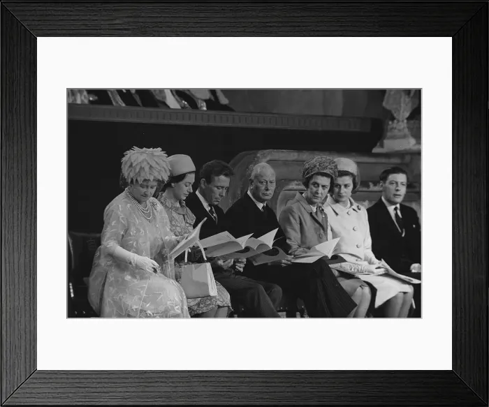 Framed Print : 700th Anniversary of Parliament The Queen Mother, ever the head turner