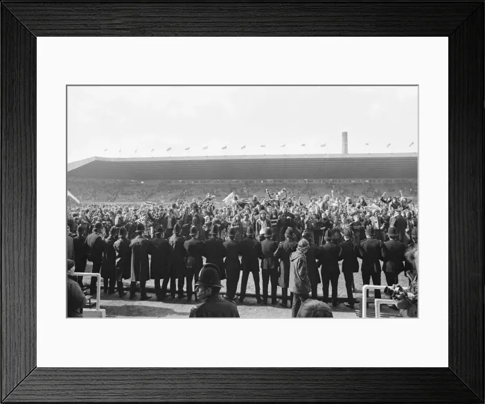 Framed Print : Manchester United 0 v. Manchester City 1. The derby between local rivals ends in a