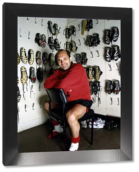 Ray Wilkins QPR football manager 1994-1996, pictured in boot room 24th May 1994