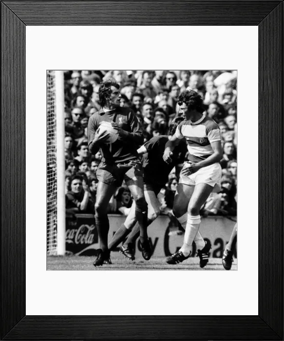 Framed Print : QPR v Liverpool league match at Loftus Road August 1975 Framed Print : QPR v Liverpool league match at Loftus Road August 1975