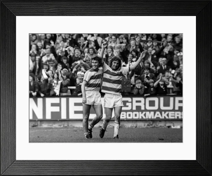 Framed Print : QPR v Sunderland league match at Loftus Road October 1976