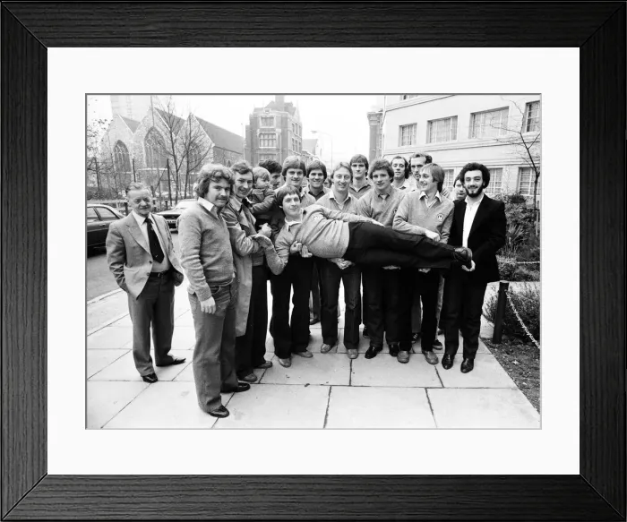 Framed Print : Hero of Wigan Tommy Gore has that on top of the world Framed Print : Hero of Wigan Tommy Gore has that on top of the world
