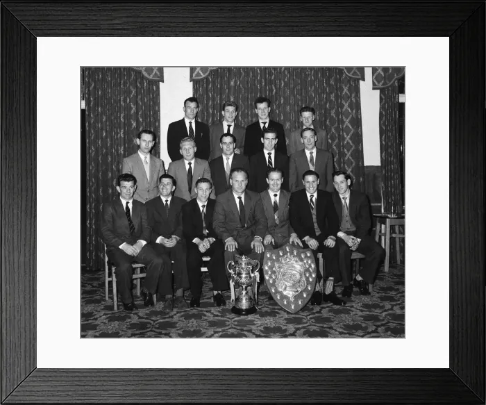 Framed Print : Scunthorpe United Third Division (North) Champions & Sunday Pictorial Giant-killers Cup
