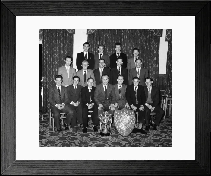 Framed Print : Scunthorpe United Third Division (North) Champions & Sunday Pictorial Giant-killers Cup Framed Print : Scunthorpe United Third Division (North) Champions & Sunday Pictorial Giant-killers Cup