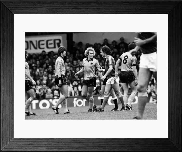 Framed Print : Ipswich Town v Wolverhampton Wanderers league match at Portman Road October 1981 Framed Print : Ipswich Town v Wolverhampton Wanderers league match at Portman Road October 1981