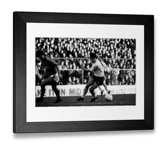 Framed Print : Tottenham Hotspur v Ipswich Town league match at White Hart Lane January 1984