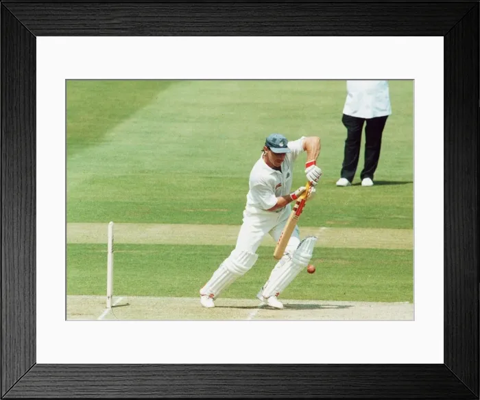 Framed Print : Allan Lamb cricket