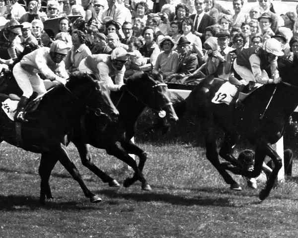 Morston with jockey Eddie Hide winning the Derby at Epsom - June 1973