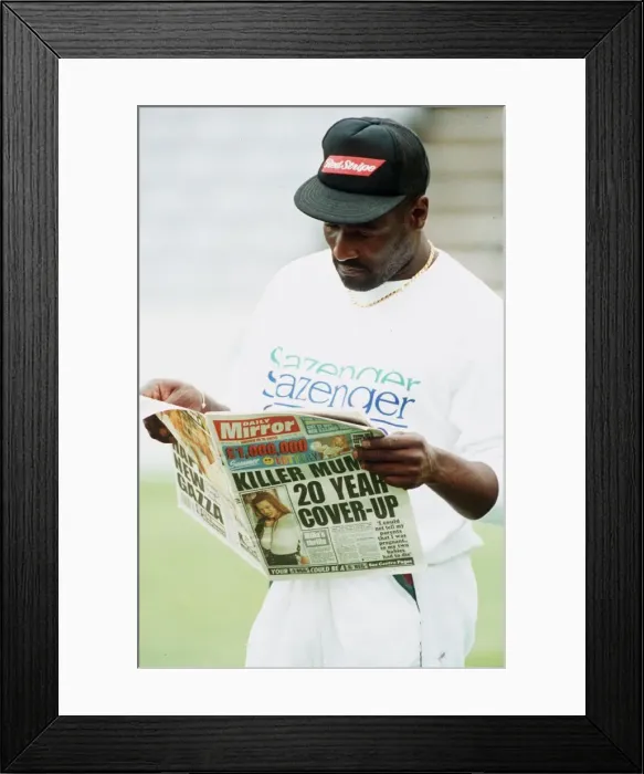 Framed Print : Viv Richards cricket june 1989 Framed Print : Viv Richards cricket june 1989