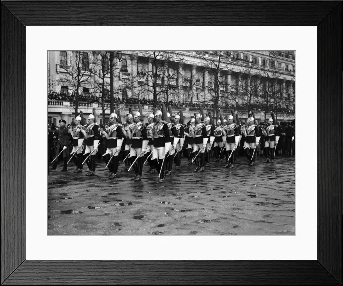 Framed Print : Funeral of King George V 28th January 1936 Framed Print : Funeral of King George V 28th January 1936