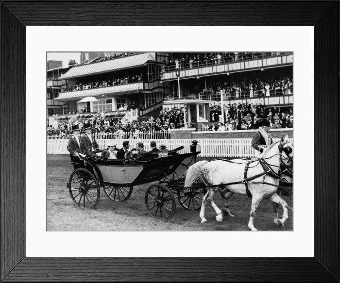 Framed Print : King George VI and Queen Elizabeth Ascot June 1937 The King Framed Print : King George VI and Queen Elizabeth Ascot June 1937 The King