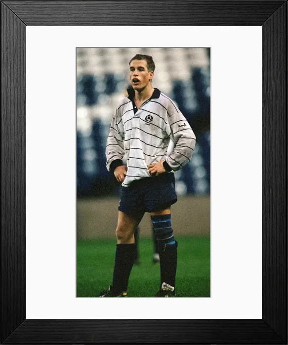Framed Print : Peter Phillips during rugby match at Murrayfield Scottish Schools against French Schools Framed Print : Peter Phillips during rugby match at Murrayfield Scottish Schools against French Schools