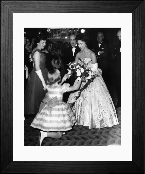 Framed Print : Princess Margaret May 1958 at the Odeon Theatre, London for the premiere of Sophia Framed Print : Princess Margaret May 1958 at the Odeon Theatre, London for the premiere of Sophia