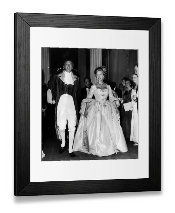 Framed Print : Princess Margaret in Fancy dress for the Georgian Ball Framed Print : Princess Margaret in Fancy dress for the Georgian Ball