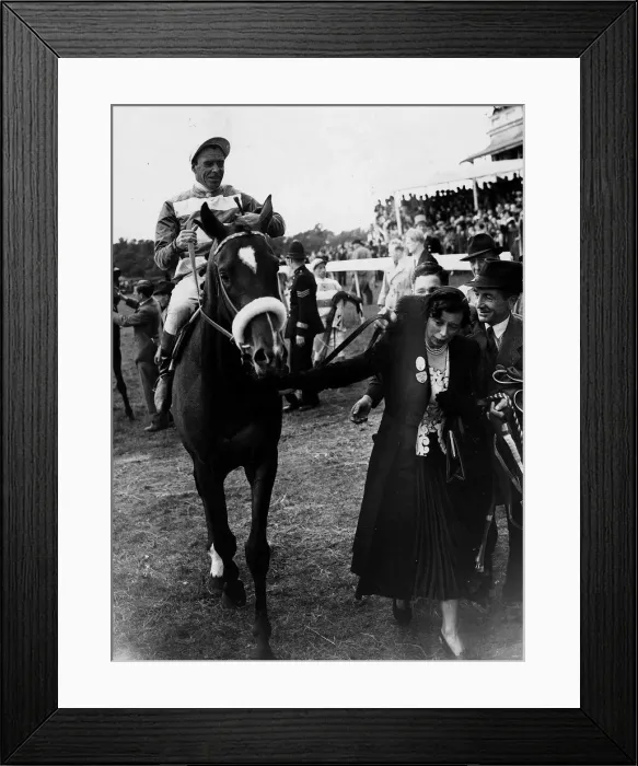 Framed Print : Nimbus after winning The Derby at Epsom 1949 Framed Print : Nimbus after winning The Derby at Epsom 1949
