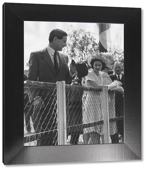 Princess Margaret and Group Captain Peter Townsend, photographed at Kimberley during