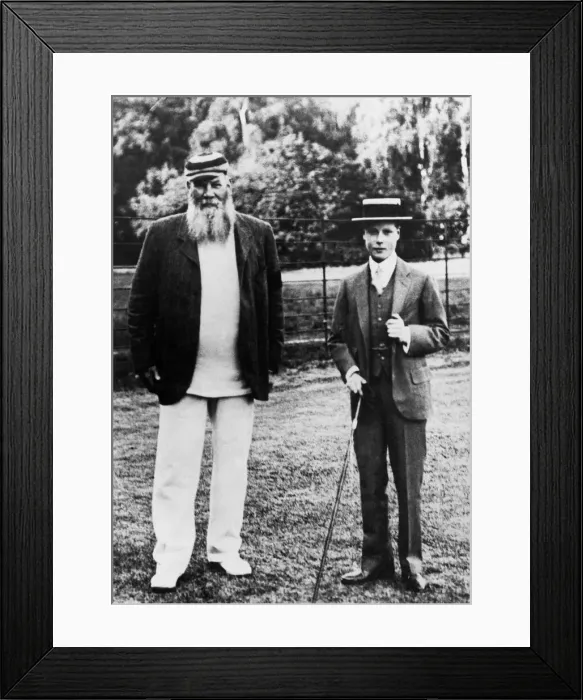 Framed Print : Prince of Wales (Duke of Windsor) with W G Grace zxsa