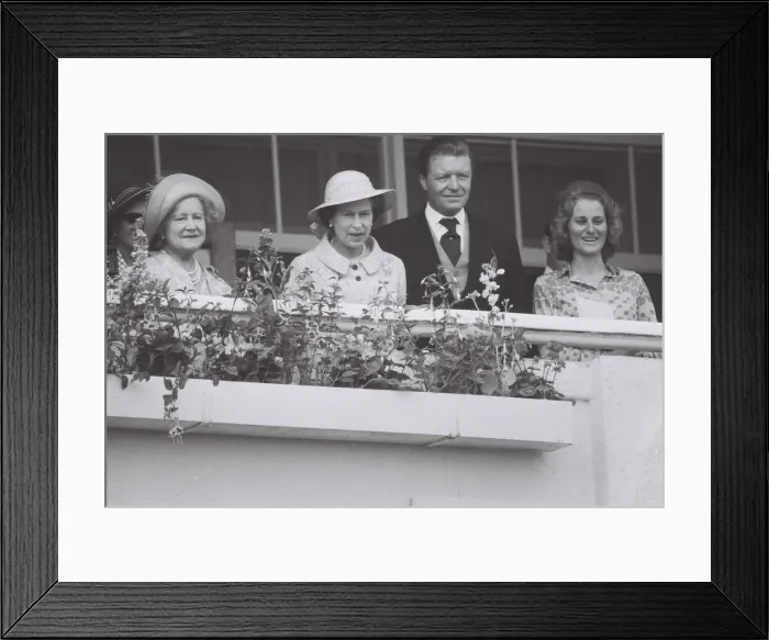 Framed Print : The Queen Mother June 1980 And the Queen with some guest on the balcony at Royal Framed Print : The Queen Mother June 1980 And the Queen with some guest on the balcony at Royal