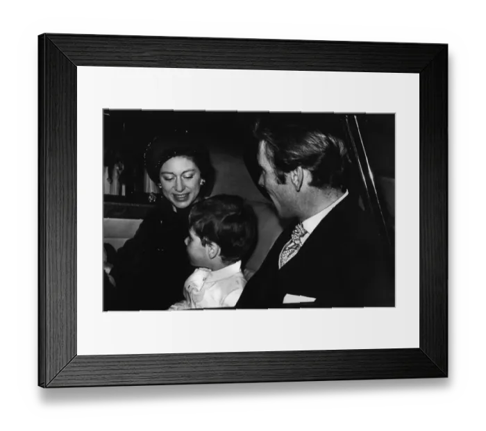 Framed Print : Princess Margaret with her Husband Lord Snowdon and son Viscount Linley Framed Print : Princess Margaret with her Husband Lord Snowdon and son Viscount Linley