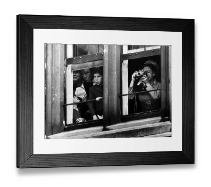 Framed Print : Princess Margaret takes the pictures while photographer husband Lord Snowdon looks after