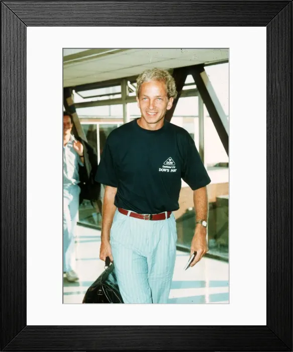 Framed Print : David Gower cricket 1990 Framed Print : David Gower cricket 1990