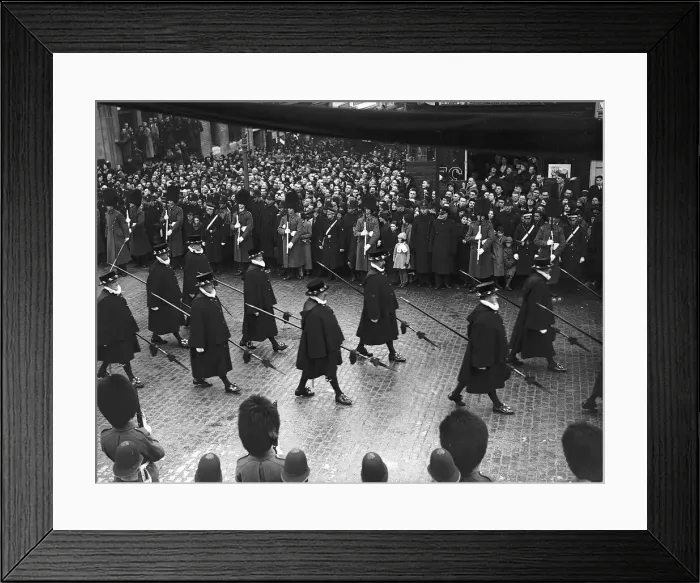 Framed Print : Funeral of King George V 28 feb 1936
