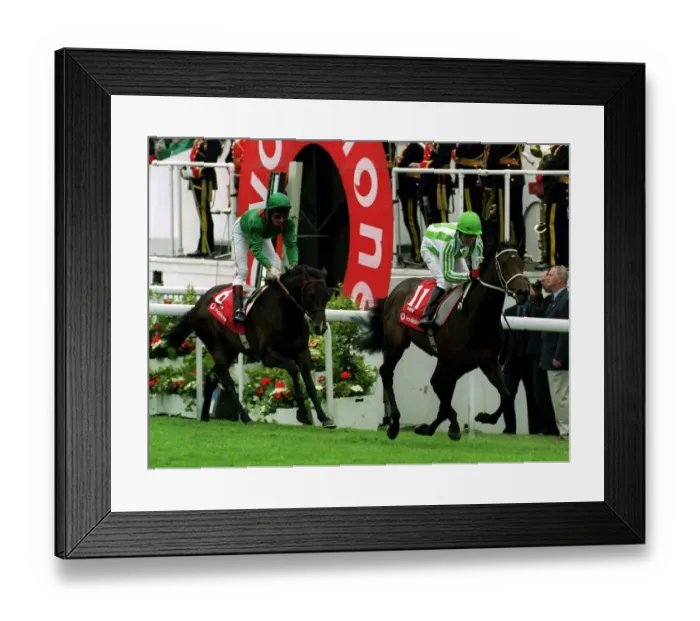 Framed Print : Oath ridden by jockey Kieren Fallon winning the Derby at epsom - June 1999 Framed Print : Oath ridden by jockey Kieren Fallon winning the Derby at epsom - June 1999