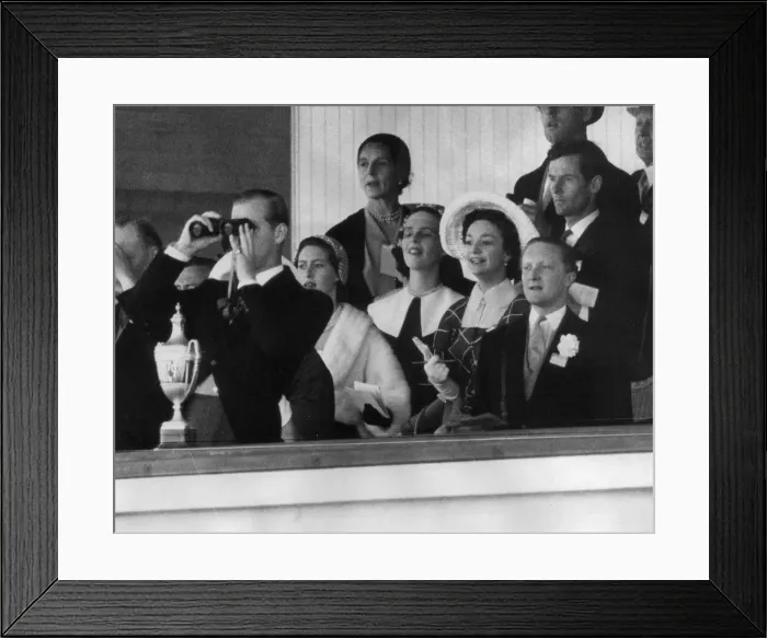 Framed Print : View of the Royal Box At Ascot showing Prince Philip, the Duke of Edinburgh Framed Print : View of the Royal Box At Ascot showing Prince Philip, the Duke of Edinburgh
