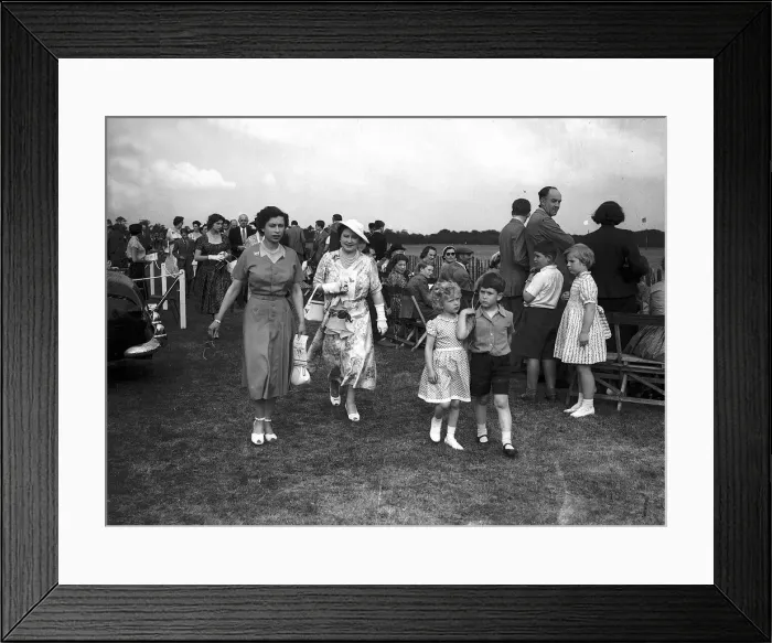 Framed Print : Queen Elizabeth with the Queen Mother Royal Great Park with Prince Charles Framed Print : Queen Elizabeth with the Queen Mother Royal Great Park with Prince Charles