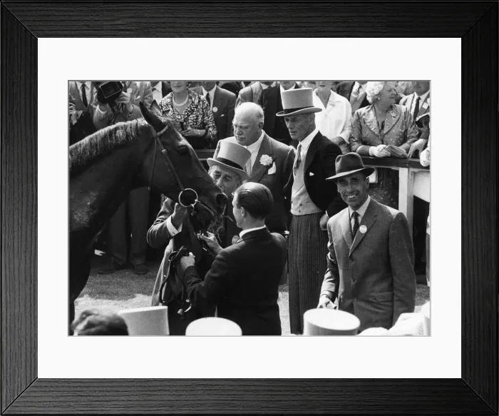 Framed Print : St Paddy with connections after winning the Derby at Epsom - June 1960 Framed Print : St Paddy with connections after winning the Derby at Epsom - June 1960