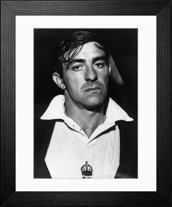 Framed Print : Freddie Truman England cricketer 1960 Framed Print : Freddie Truman England cricketer 1960