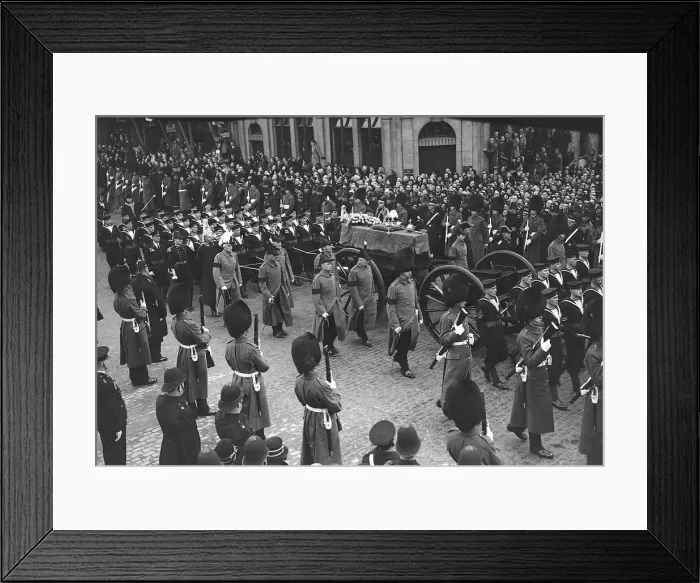 Framed Print : Funeral of King George V January 28th, 1936 King George V was laid to Framed Print : Funeral of King George V January 28th, 1936 King George V was laid to