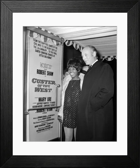 Framed Print : Millie Small Singer At film premier of Custer of te West Framed Print : Millie Small Singer At film premier of Custer of te West