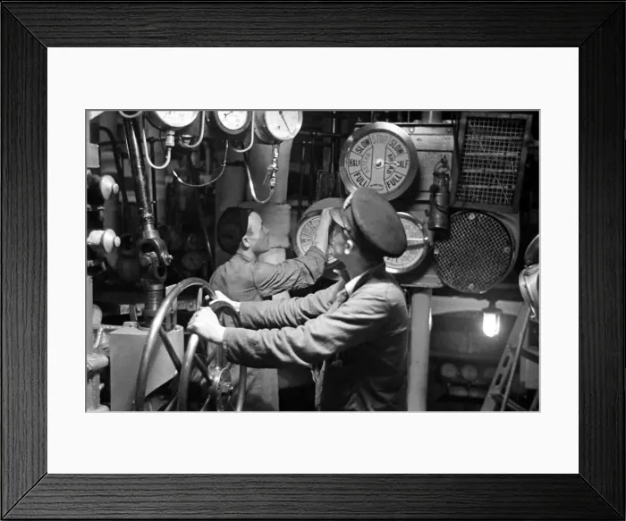 Framed Print : Life aboard a Royal Navy corvette escorting a convoy across the Atlantic at the height of Framed Print : Life aboard a Royal Navy corvette escorting a convoy across the Atlantic at the height of