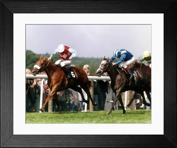 Framed Print : Kooyon and jockey Warren O Connor wins from Shadayd in the Coronation Stakes at Royal Framed Print : Kooyon and jockey Warren O Connor wins from Shadayd in the Coronation Stakes at Royal