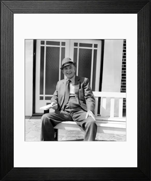 Framed Print : Albert Pierrepoint - June 1983 Last chief executioner who retired in 1956