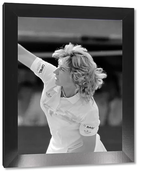 Wimbledon tennis1987-10th day Steffi Graf v Shriver 1980s