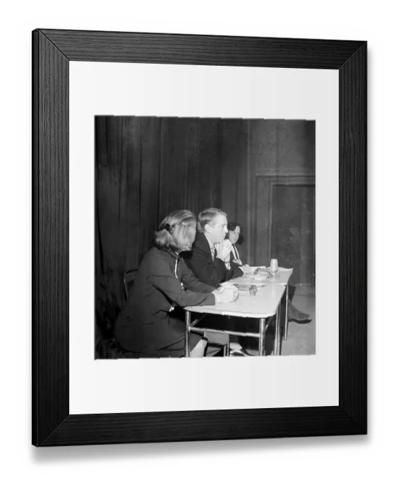Framed Print : Kenneth Tynan taking part in a debate at the Royal Court Theatre about censorship after Framed Print : Kenneth Tynan taking part in a debate at the Royal Court Theatre about censorship after