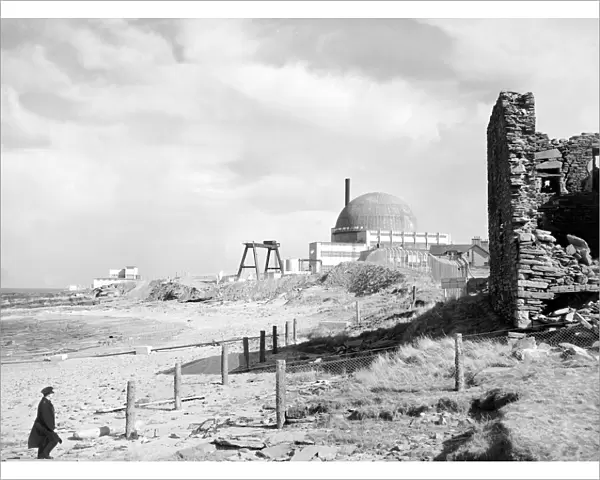 View of the new Dounreay Atomic Reactor near Thurso in Scotland Circa 1955