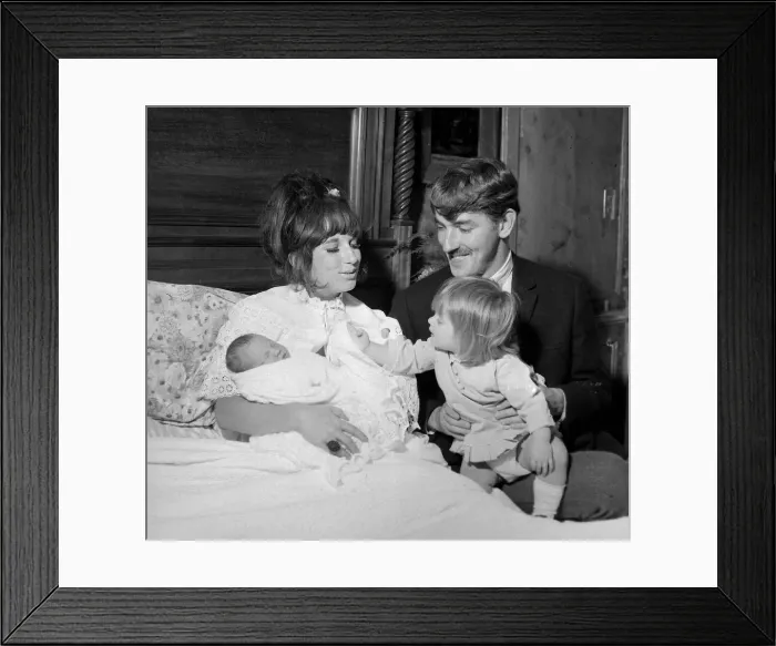 Framed Print : Comedian, actor and publisher Peter Cook with his wife Wendy daughter Lucy Framed Print : Comedian, actor and publisher Peter Cook with his wife Wendy daughter Lucy