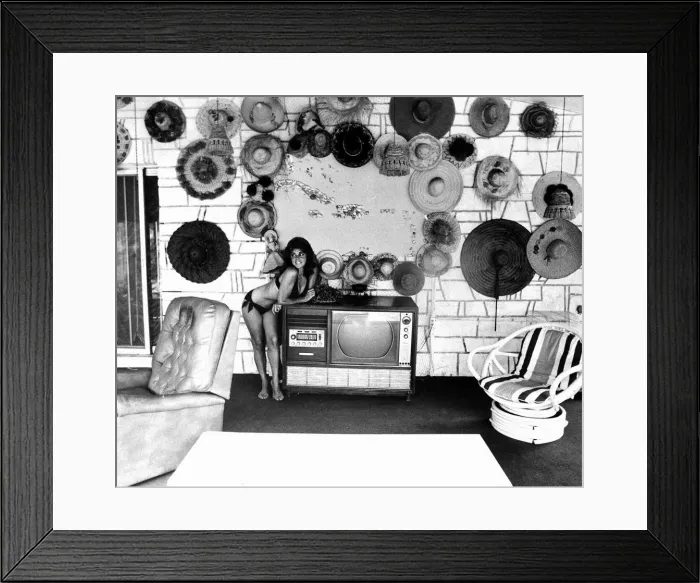 Framed Print : Jean Raymond June 1973 former glamour model at her home in Miami after her recent divorce Framed Print : Jean Raymond June 1973 former glamour model at her home in Miami after her recent divorce