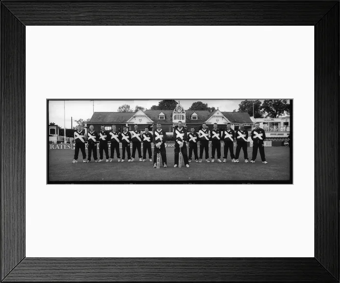 Framed Print : Scotland cricket team line-up May 1999 Framed Print : Scotland cricket team line-up May 1999