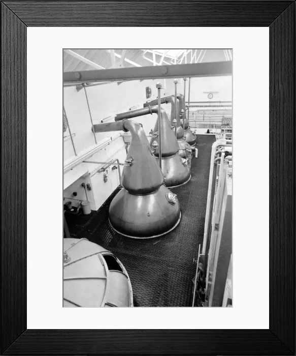 Framed Print : The Wash Stills at Knockando Whisky Distillery January 1972 Framed Print : The Wash Stills at Knockando Whisky Distillery January 1972
