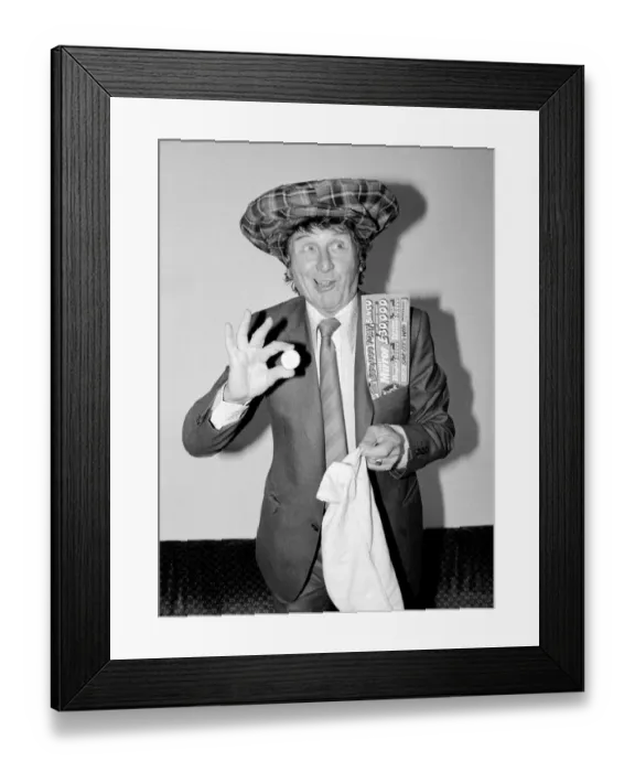 Framed Print : TV comedian Norman Collier November 1981 Framed Print : TV comedian Norman Collier November 1981