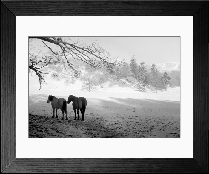 Framed Print : A snow scene in the Lake District January 1946 Framed Print : A snow scene in the Lake District January 1946