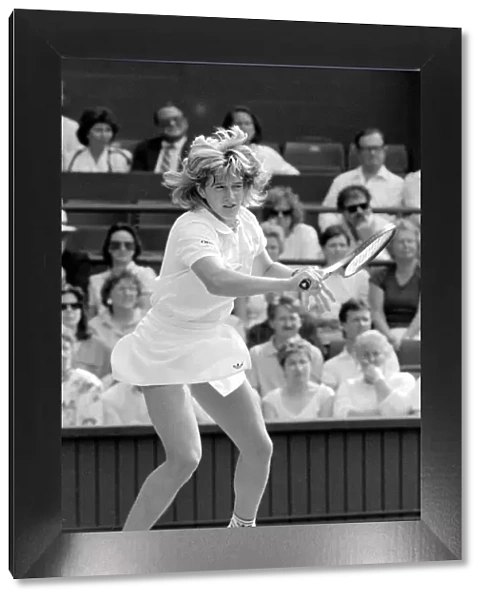 Wimbledon tennis 1987 Stefi Graf v Shriver 1980s