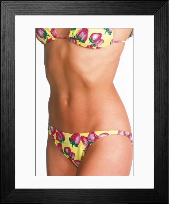Framed Print : A model with a slim figure poses for the Daily Mirror Framed Print : A model with a slim figure poses for the Daily Mirror