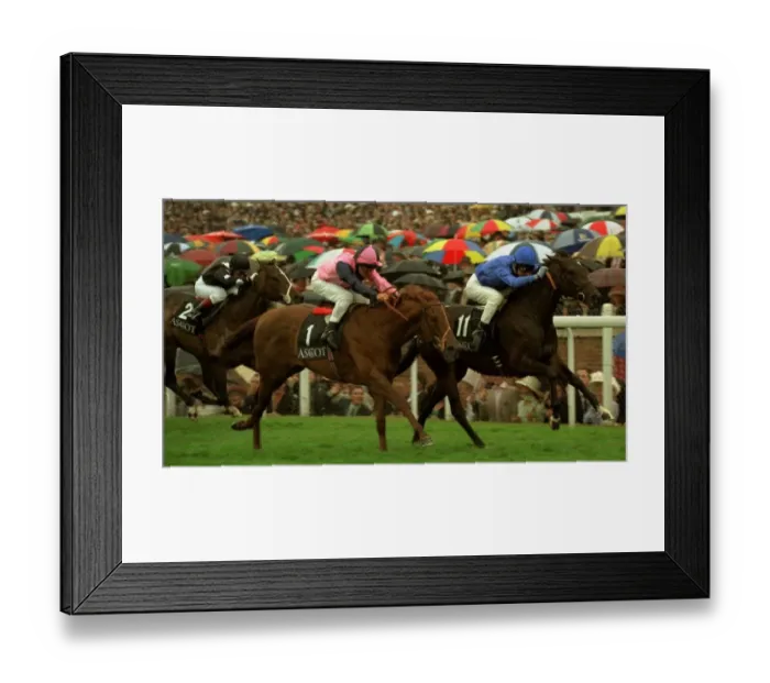 Framed Print : Asfurah (11) wins from Cortachy Castle at Royal Ascot - June 1997